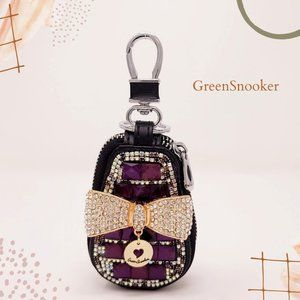 GreenSnooker Creative Women Purple Car Key Case, Keychain